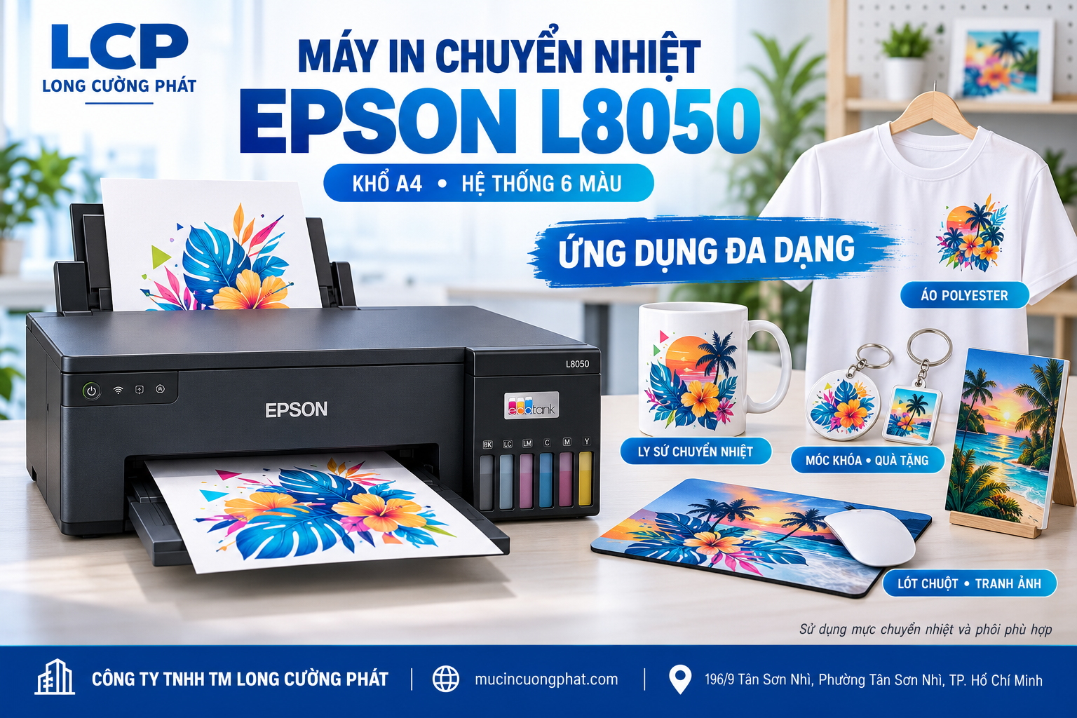 Máy in chuyển nhiệt Epson L8050 khổ A4