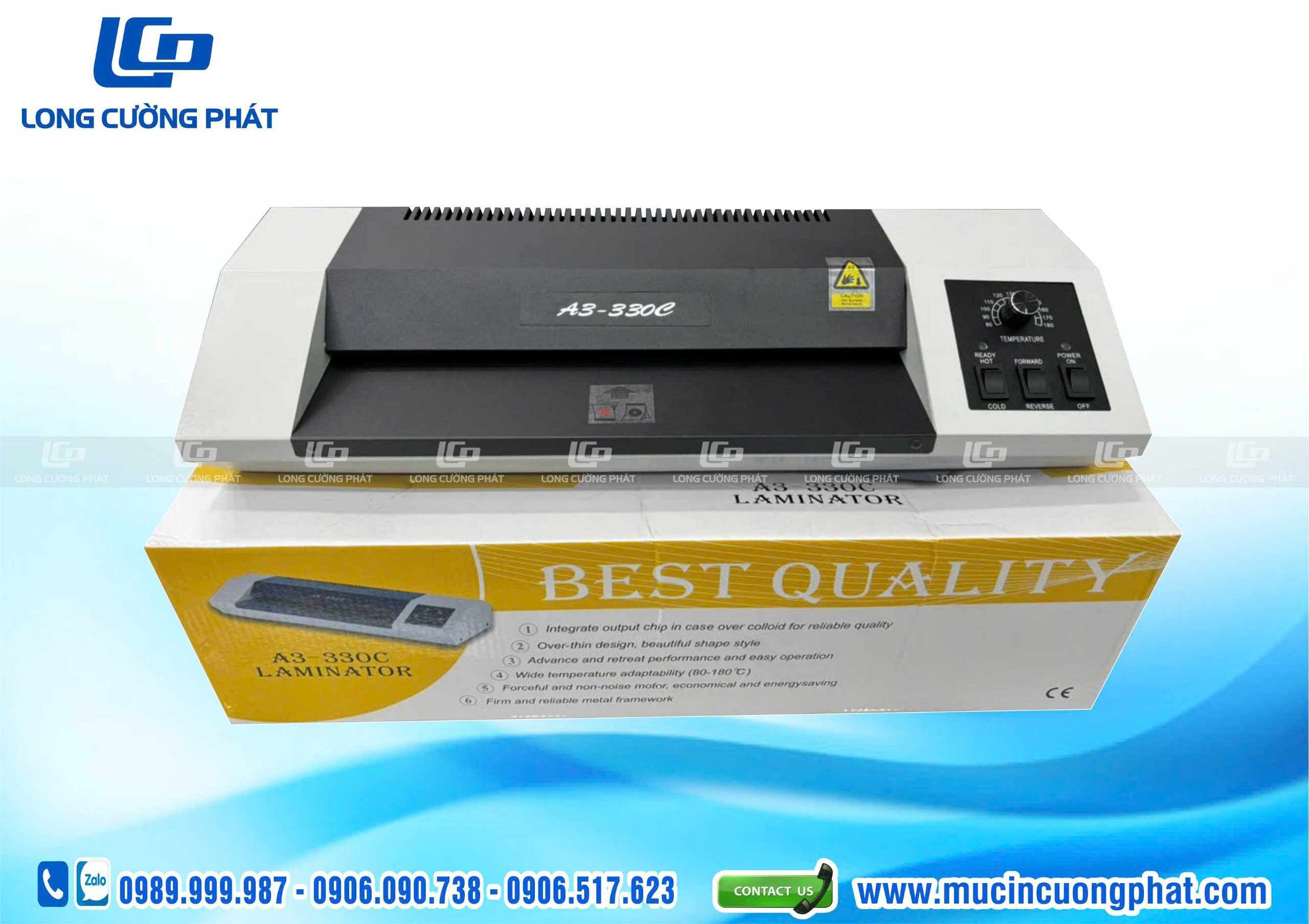 Máy ép plastic Laminator A3, YG-330C cao cấp