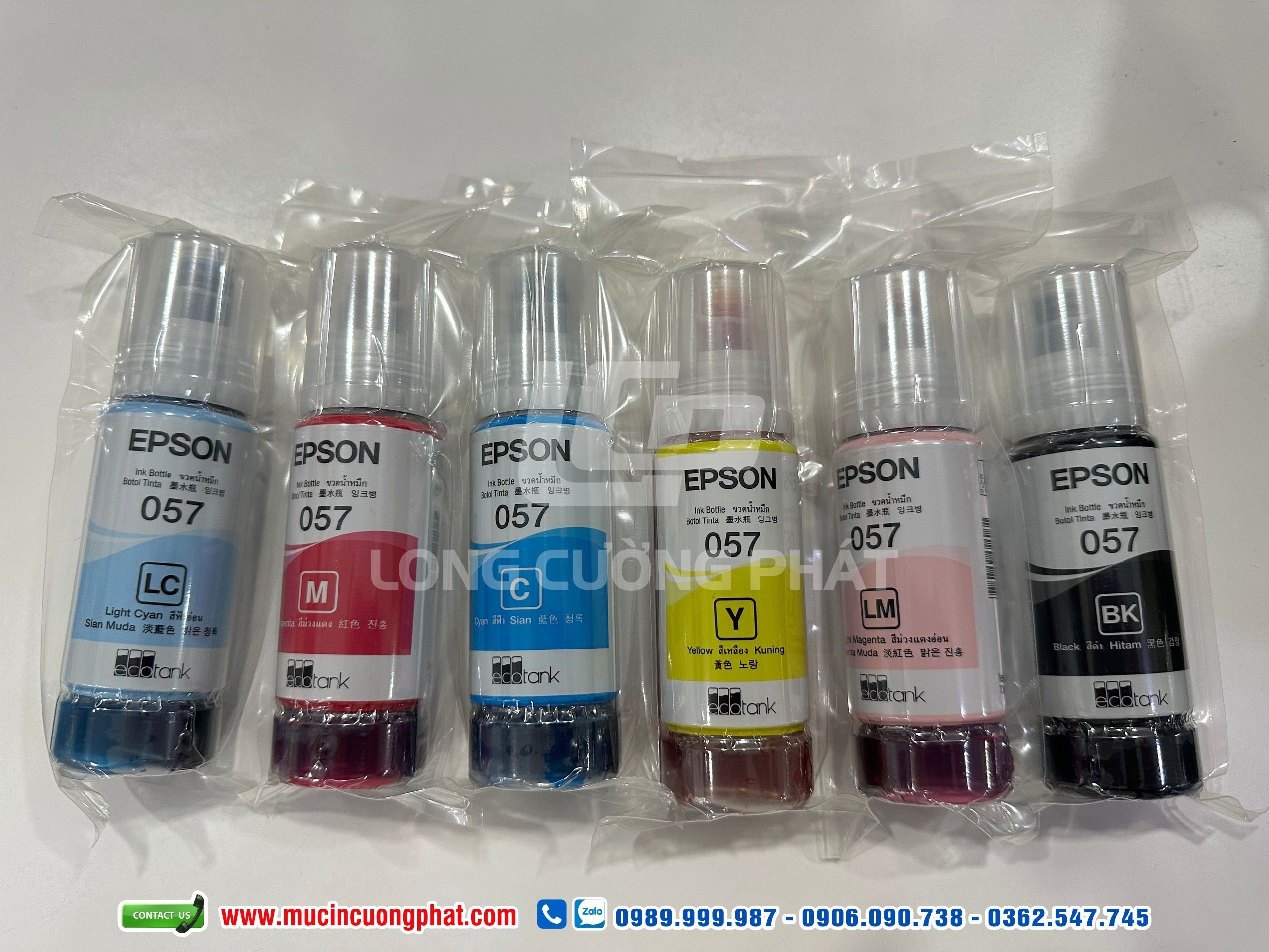 Bộ mực zin theo Epson L8050, L18050 ( 057 ink )