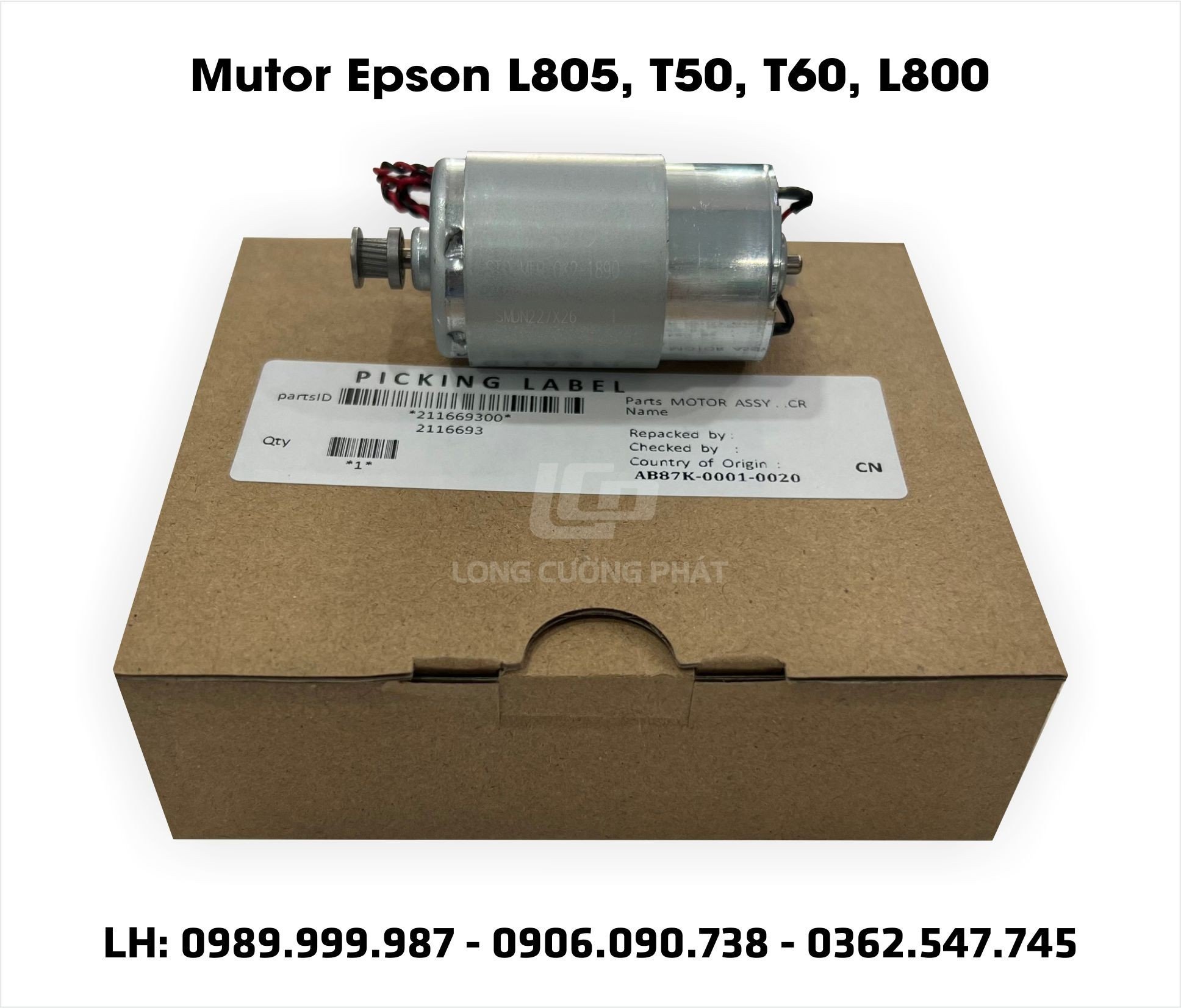 Mutor kéo đầu in Epson L805/ Epson T60/ Epson L800/ Epson T50