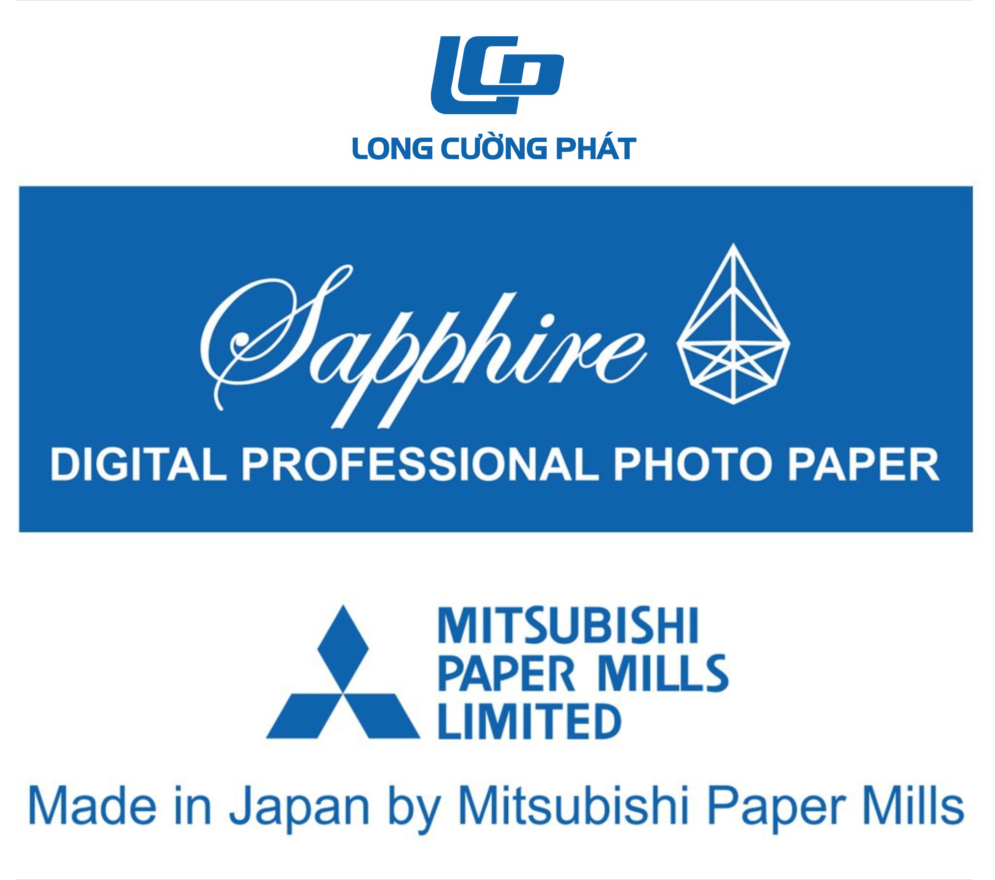 giấy in ảnh RC lụa Sapphire Mitsubishi Japan 230g khổ A4