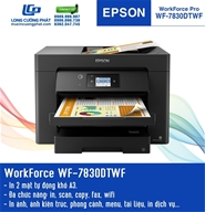 Máy in phun màu đa năng A3 Epson Workforce WF-7830DTWF