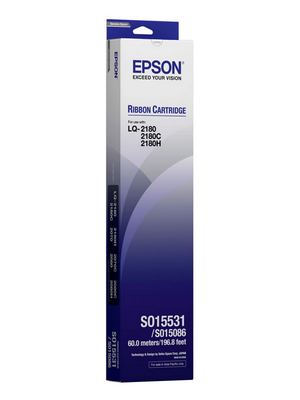 Ribbon Epson S015531Black Ribbon Cartridge