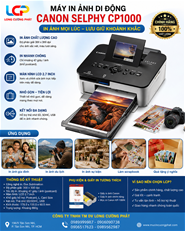 Máy in ảnh Canon SELPHY CP1000 in khổ tối đa 10 x 15 cm