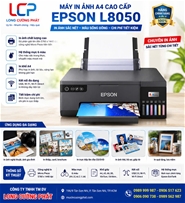 Máy in Epson L8050 Wifi - Tiếp mực ngoài 6 màu chính hãng